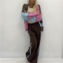 cardigan corto senza bottoni colourfull